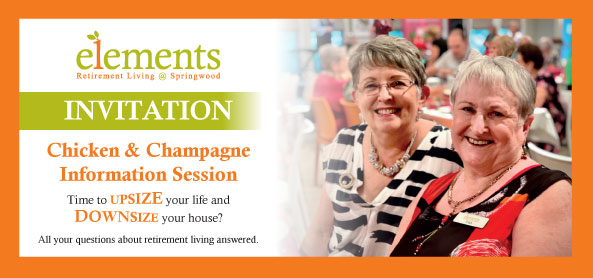 Invitation - CHICKEN & CHAMPAGNE RETIREMENT LIVING INFORMATION SESSIONS
