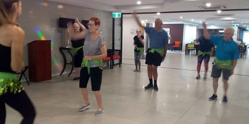 Carindale residents fitness class